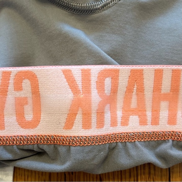 GYMSHARK Fit Active Seamless Cropped Leggings Women’s SZ Small in Grey Athletic - Picture 10 of 12